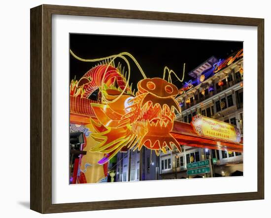 Chinese New Year Celebrations, New Bridge Road, Chinatown, Singapore, Southeast Asia, Asia-Gavin Hellier-Framed Photographic Print