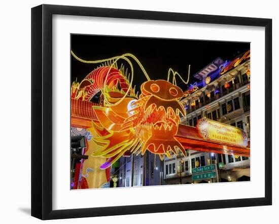 Chinese New Year Celebrations, New Bridge Road, Chinatown, Singapore, Southeast Asia, Asia-Gavin Hellier-Framed Photographic Print