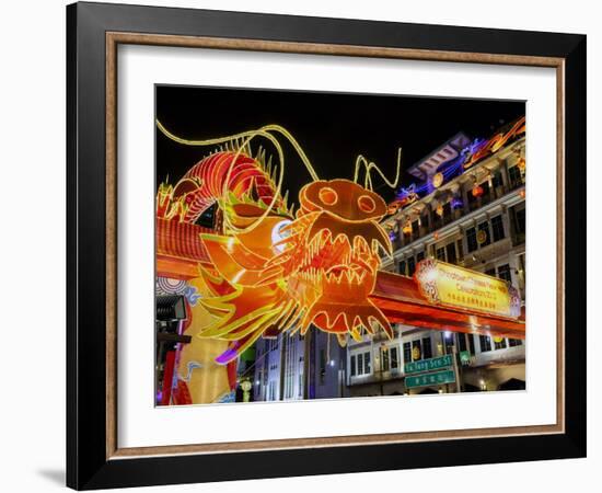 Chinese New Year Celebrations, New Bridge Road, Chinatown, Singapore, Southeast Asia, Asia-Gavin Hellier-Framed Photographic Print