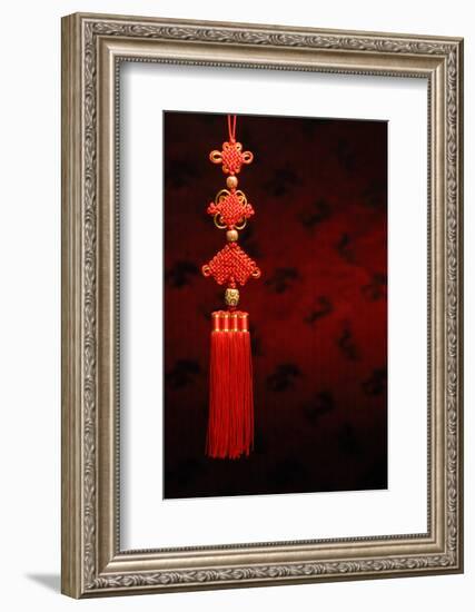 Chinese New Year Decoration--Closeup of Chinese Knot.-Sofiaworld-Framed Photographic Print