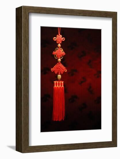 Chinese New Year Decoration--Closeup of Chinese Knot.-Sofiaworld-Framed Photographic Print