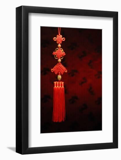 Chinese New Year Decoration--Closeup of Chinese Knot.-Sofiaworld-Framed Photographic Print