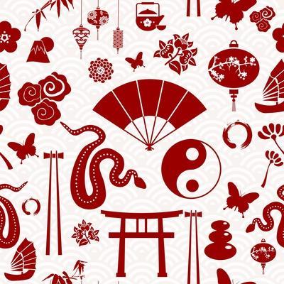 Chinese Years Symbols Art Print