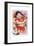 Chinese New Year's Poster with Girl Holding Chicken-null-Framed Giclee Print