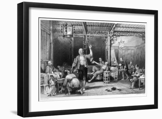 Chinese opium smokers, 1843-Thomas Allom-Framed Giclee Print