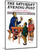 "Chinese Painting China," Saturday Evening Post Cover, January 14, 1928-Henry Soulen-Mounted Giclee Print