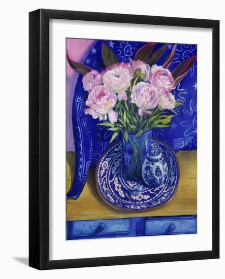 Chinese Peonies (Pivoines Chinoises)-Isy Ochoa-Framed Giclee Print