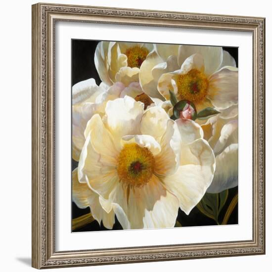 Chinese Peonies Trio-Elizabeth Horning-Framed Giclee Print