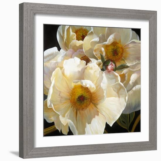 Chinese Peonies Trio-Elizabeth Horning-Framed Giclee Print