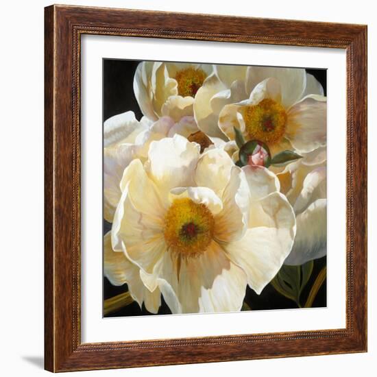 Chinese Peonies Trio-Elizabeth Horning-Framed Giclee Print