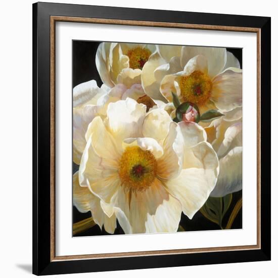 Chinese Peonies Trio-Elizabeth Horning-Framed Giclee Print