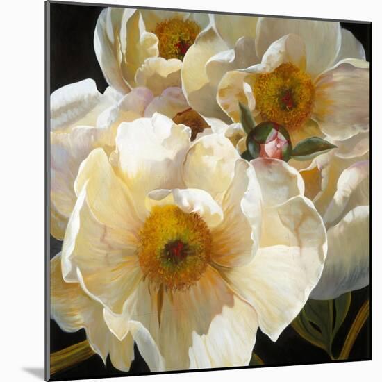 Chinese Peonies Trio-Elizabeth Horning-Mounted Giclee Print