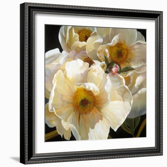 Chinese Peonies Trio-Elizabeth Horning-Framed Giclee Print