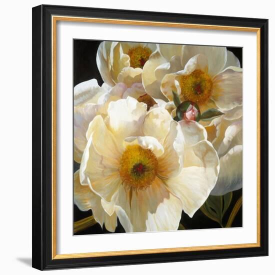 Chinese Peonies Trio-Elizabeth Horning-Framed Giclee Print