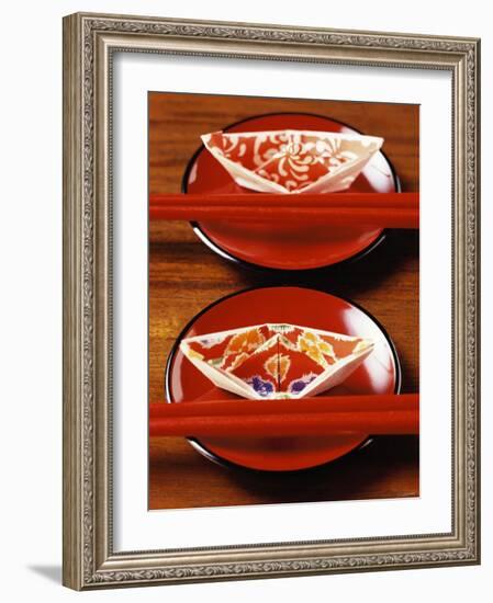 Chinese Place Setting with Chopsticks-null-Framed Photographic Print