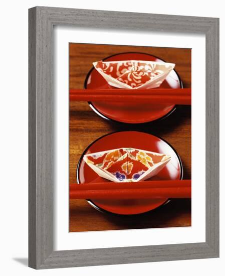 Chinese Place Setting with Chopsticks-null-Framed Photographic Print