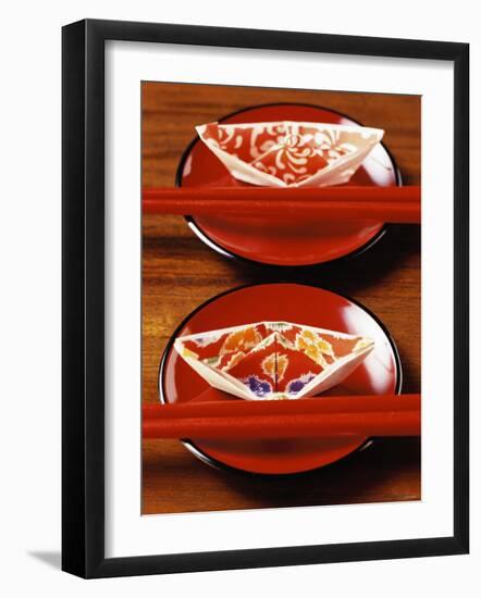 Chinese Place Setting with Chopsticks-null-Framed Photographic Print