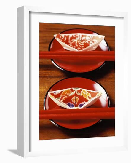 Chinese Place Setting with Chopsticks-null-Framed Photographic Print