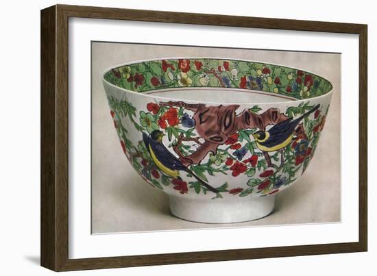 'Chinese Porcelain Bowl. Famille Verte. Period of K'Ang Hsi, 1662-1722', (1928)-Unknown-Framed Giclee Print