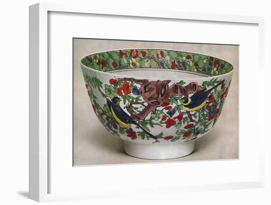 'Chinese Porcelain Bowl. Famille Verte. Period of K'Ang Hsi, 1662-1722', (1928)-Unknown-Framed Giclee Print