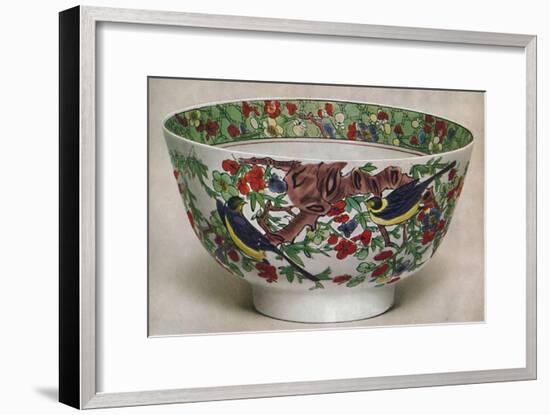 'Chinese Porcelain Bowl. Famille Verte. Period of K'Ang Hsi, 1662-1722', (1928)-Unknown-Framed Giclee Print