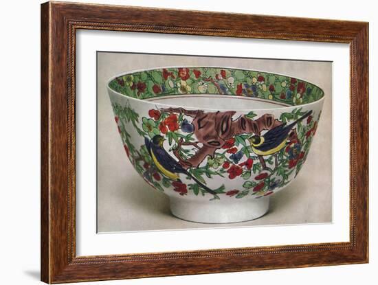 'Chinese Porcelain Bowl. Famille Verte. Period of K'Ang Hsi, 1662-1722', (1928)-Unknown-Framed Giclee Print