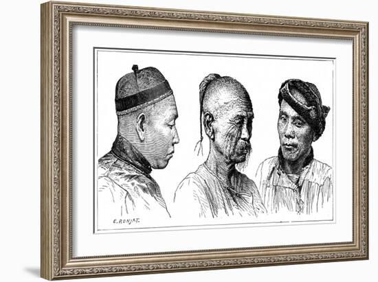 Chinese Portraits, 19th Century-E Ronjat-Framed Giclee Print