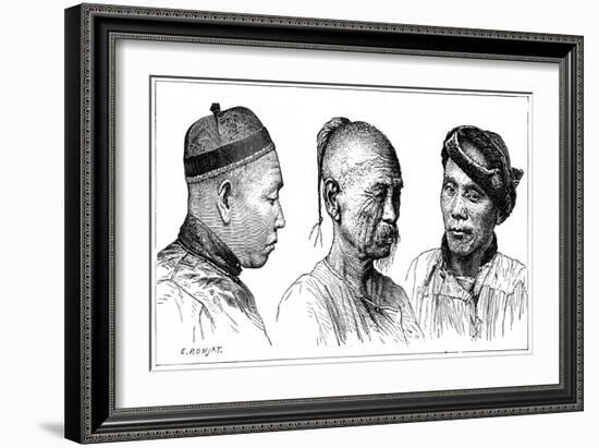 Chinese Portraits, 19th Century-E Ronjat-Framed Giclee Print