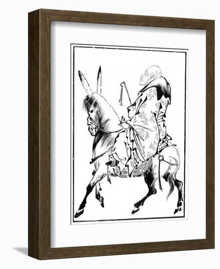 Chinese Priest on a Mule, 15th Century-Shiotoku Shiotoku-Framed Giclee Print