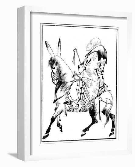 Chinese Priest on a Mule, 15th Century-Shiotoku Shiotoku-Framed Giclee Print