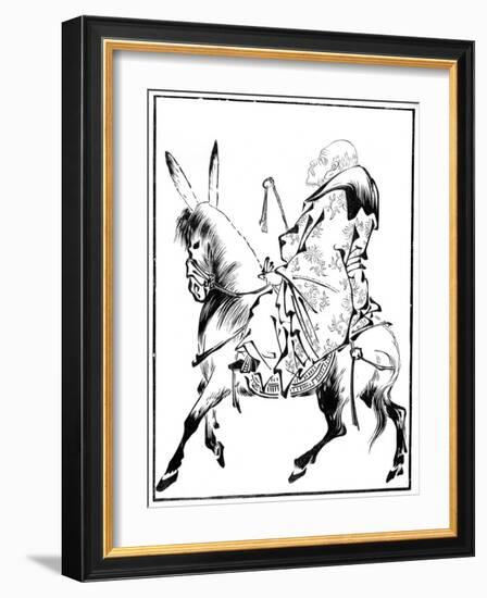 Chinese Priest on a Mule, 15th Century-Shiotoku Shiotoku-Framed Giclee Print