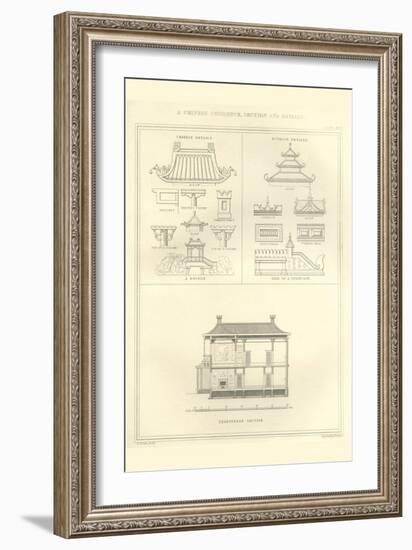 Chinese Residence Detail-Richard Brown-Framed Art Print