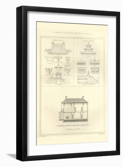 Chinese Residence Detail-Richard Brown-Framed Art Print