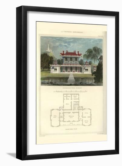 Chinese Residence-Richard Brown-Framed Art Print