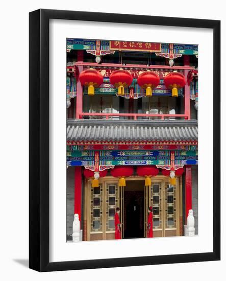 Chinese Restaurant, Old Chinese Quarter, Dazhalan and Luilichang District, Beijing, China, Asia-Neale Clark-Framed Photographic Print