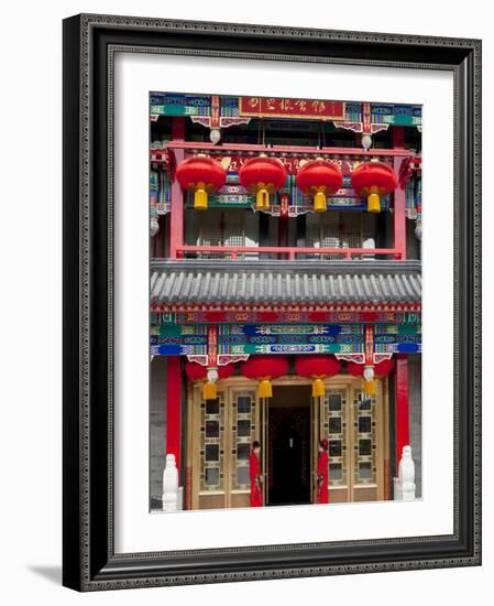 Chinese Restaurant, Old Chinese Quarter, Dazhalan and Luilichang District, Beijing, China, Asia-Neale Clark-Framed Photographic Print