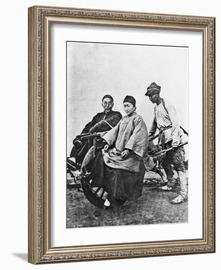 Chinese Rickshaw, circa 1870-John Thomson-Framed Giclee Print