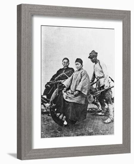 Chinese Rickshaw, circa 1870-John Thomson-Framed Giclee Print