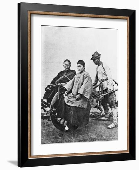 Chinese Rickshaw, circa 1870-John Thomson-Framed Giclee Print