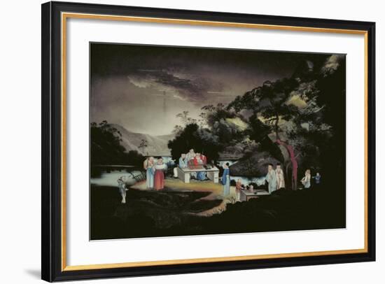 Chinese Scene, C1800-1850-null-Framed Giclee Print