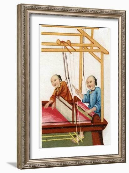 Chinese Silk Weaving, 20th Century-null-Framed Giclee Print