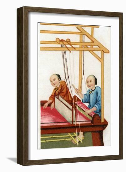 Chinese Silk Weaving, 20th Century-null-Framed Giclee Print