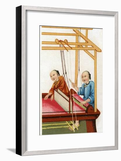 Chinese Silk Weaving, 20th Century-null-Framed Giclee Print