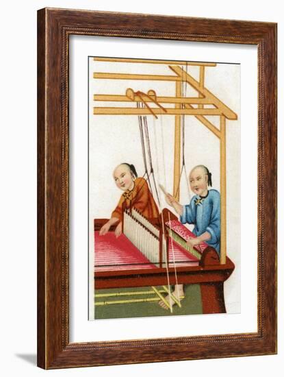 Chinese Silk Weaving, 20th Century-null-Framed Giclee Print