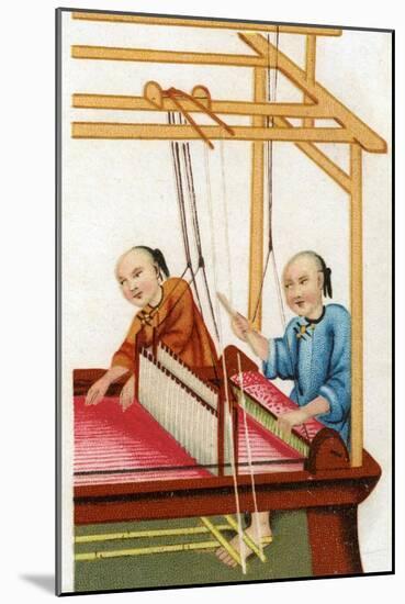 Chinese Silk Weaving, 20th Century-null-Mounted Giclee Print