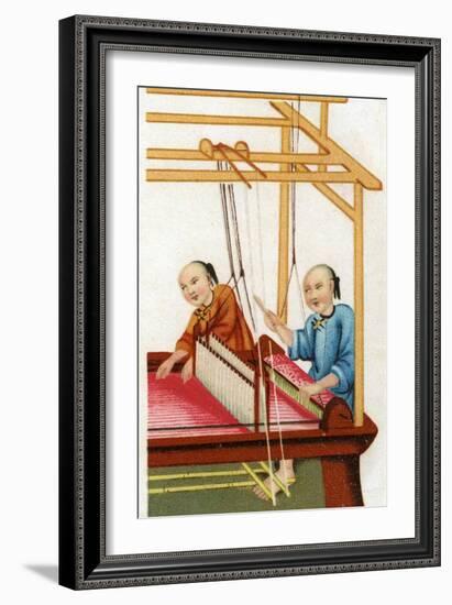 Chinese Silk Weaving, 20th Century-null-Framed Giclee Print