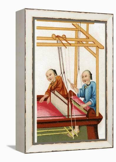 Chinese Silk Weaving, 20th Century-null-Framed Premier Image Canvas