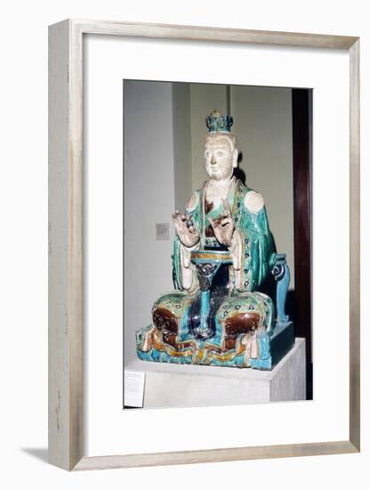 Chinese Stoneware, Seated Daoist Deity, Ming Dynasty, 16th century-Unknown-Framed Giclee Print