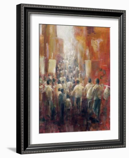 Chinese Street, 1992-Lincoln Seligman-Framed Giclee Print