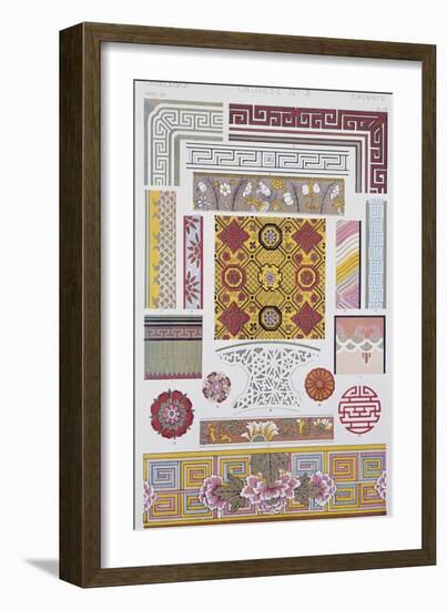 Chinese Style Decoration, Plate LXI from Grammar of Ornament-Owen Jones-Framed Giclee Print